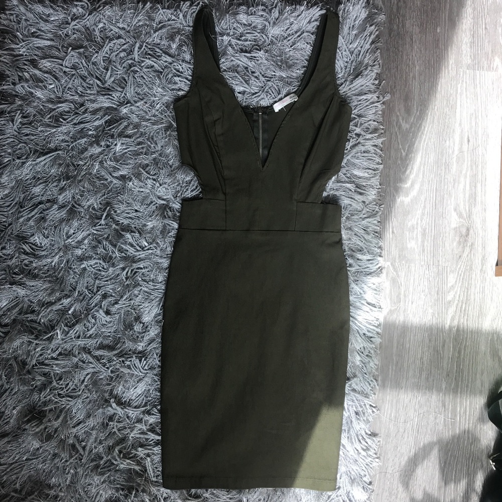 Olive Green Dress